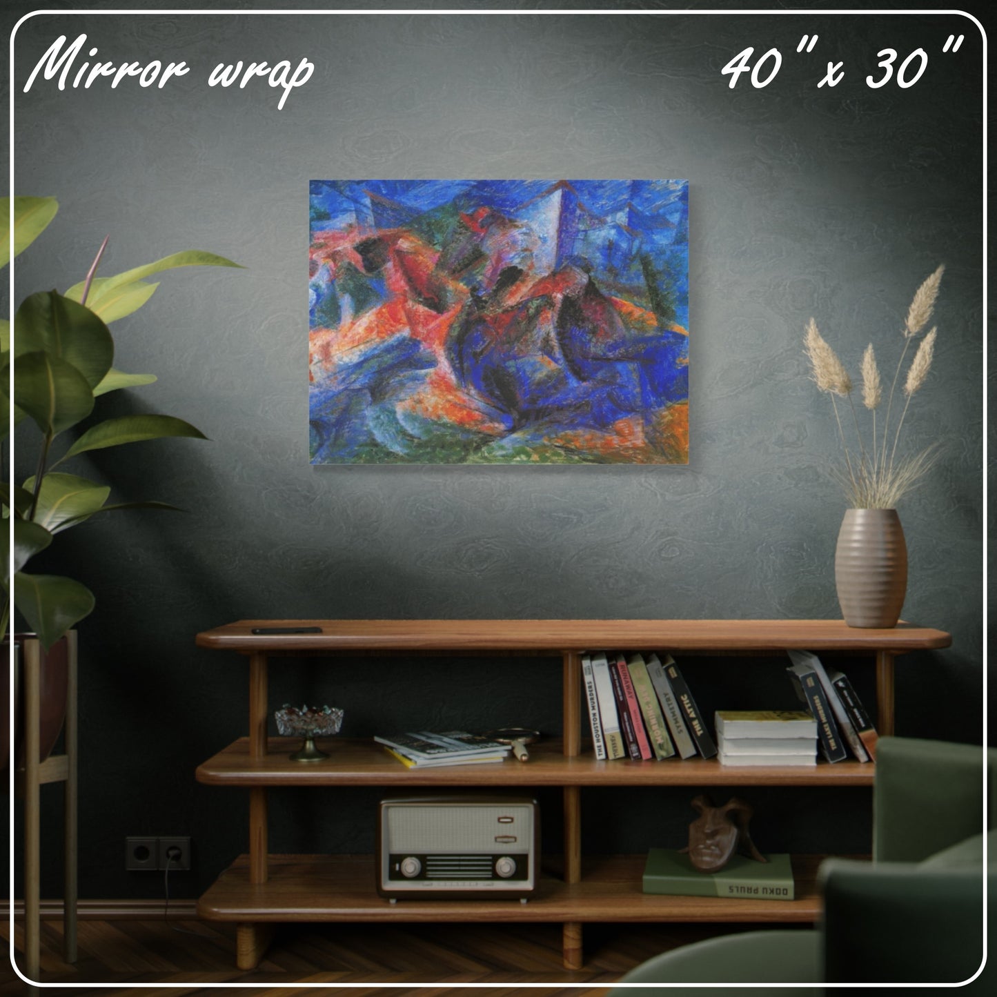 HORSE AND RIDER AND BUILDINGS by Umberto Boccioni
