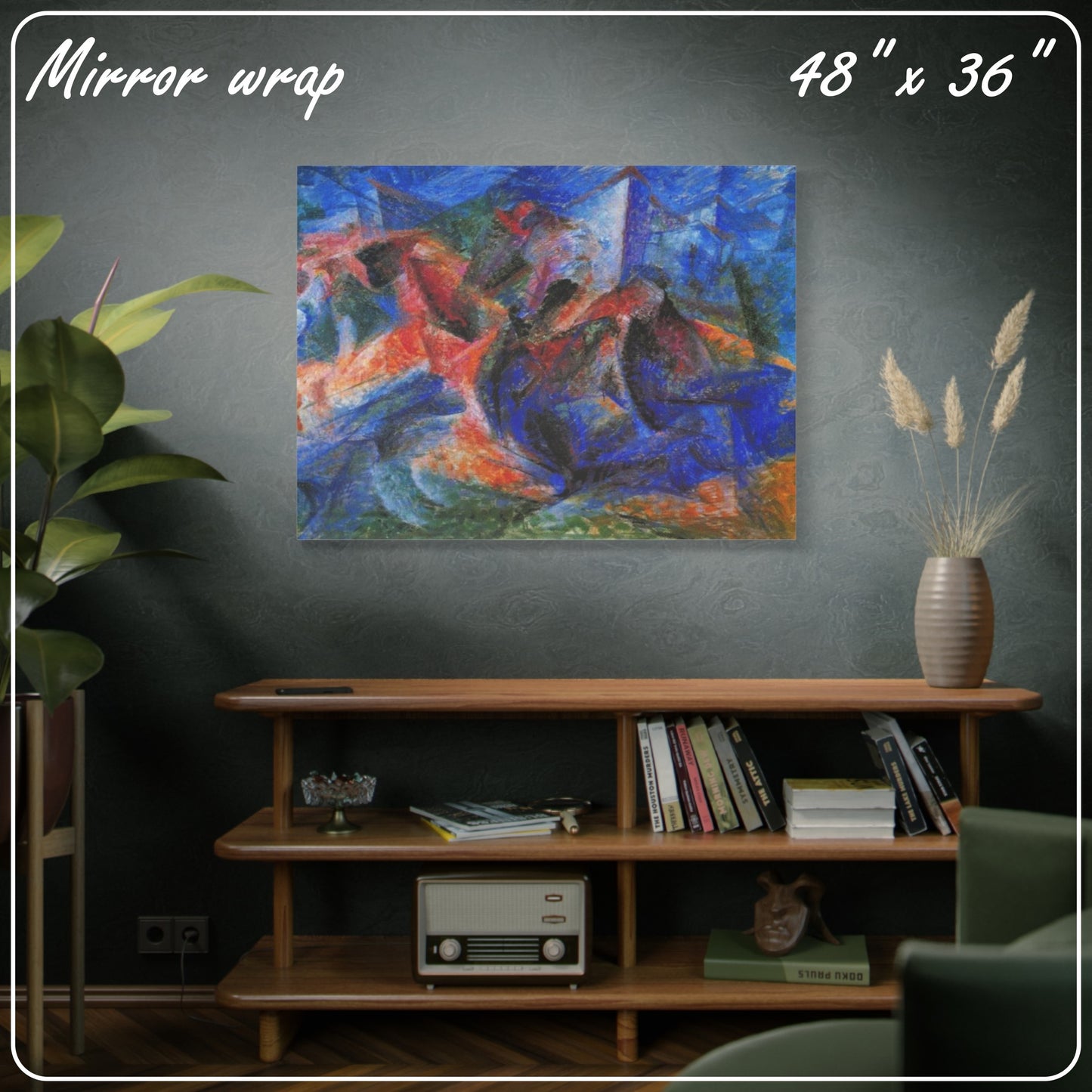 HORSE AND RIDER AND BUILDINGS by Umberto Boccioni