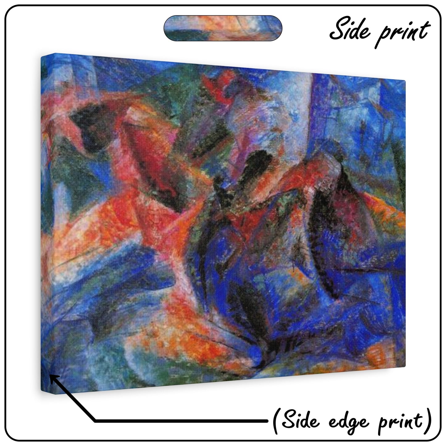 HORSE AND RIDER AND BUILDINGS by Umberto Boccioni