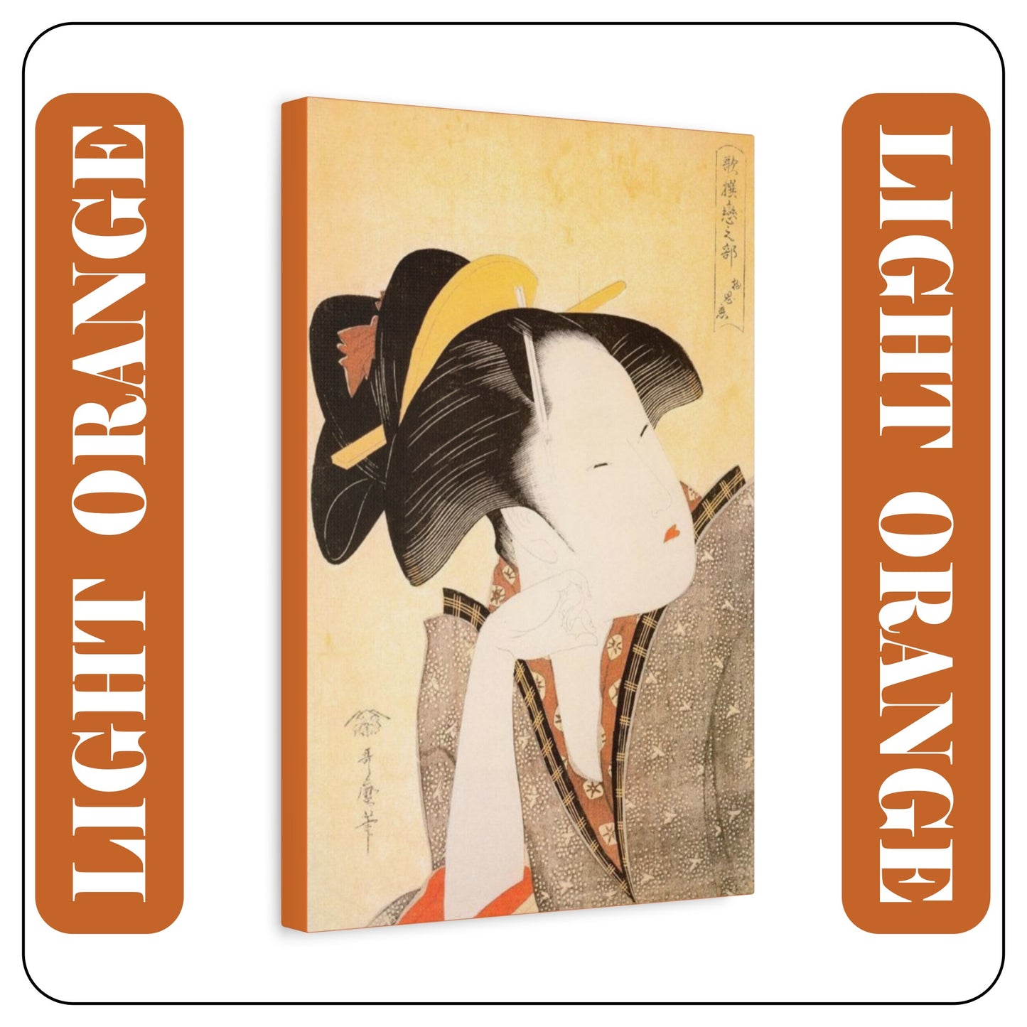 PENSIVE LOVE GEISHA by Kitagawa Utamaro