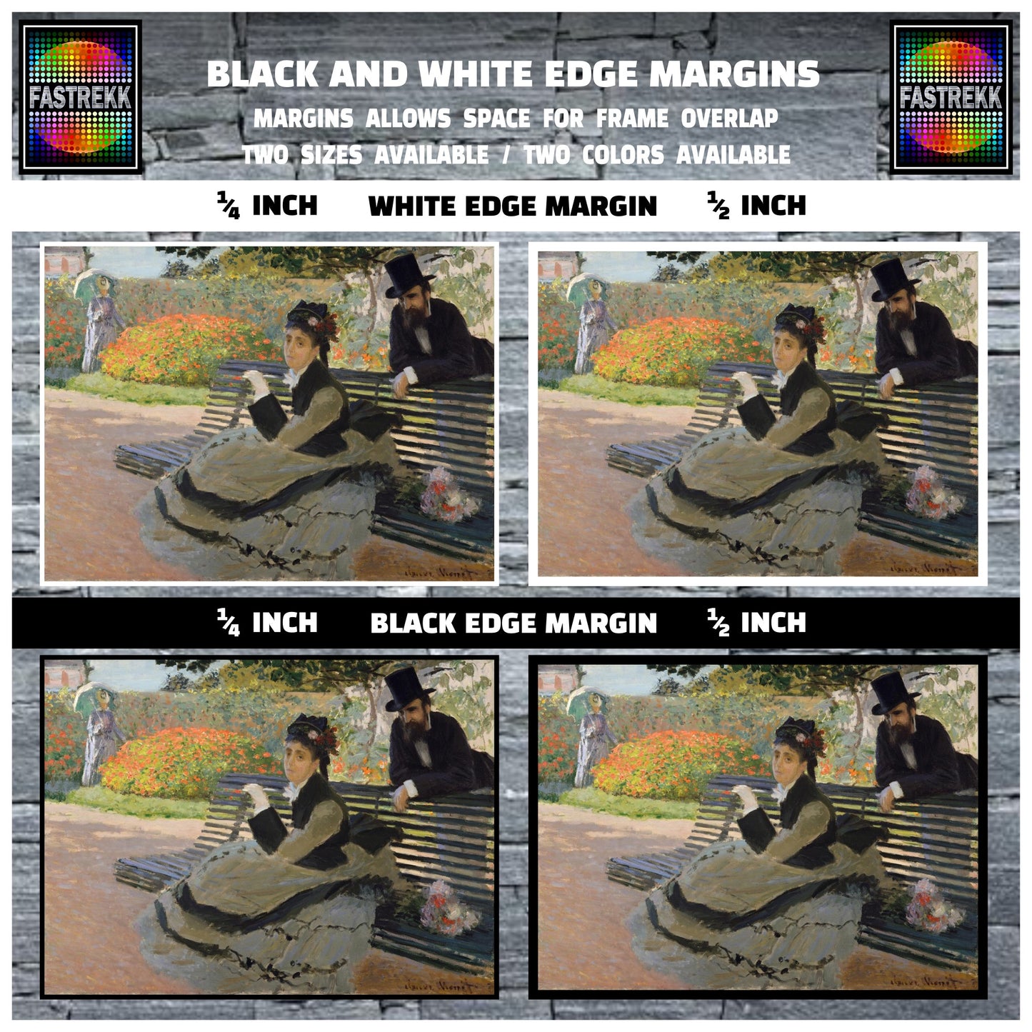 CAMILLE ON A GARDEN BENCH by Claude Monet  MATTE AND LUSTER PAPER POSTER