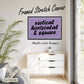STYLE 1 - FRAMED MATTE STRETCHE CANVAS (PRODUCT SAMPLE)
