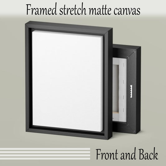 STYLE 1 - FRAMED MATTE STRETCHE CANVAS (PRODUCT SAMPLE)