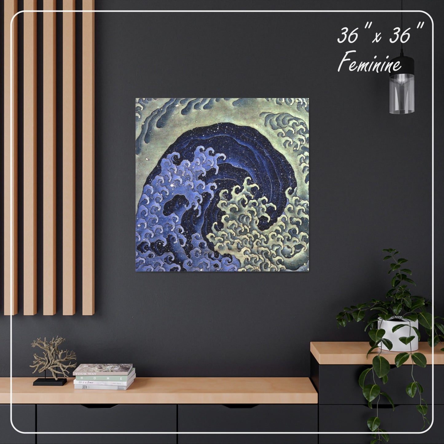 MASCULINE & MASCULINE WAVE by Katsushika Hokusai