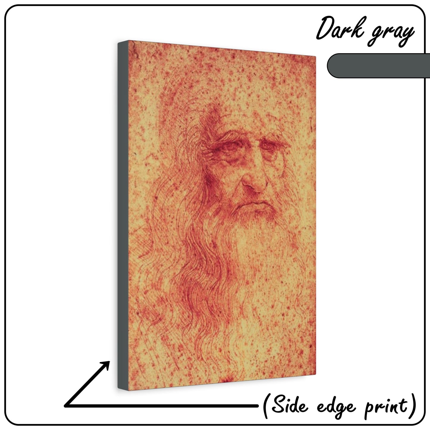 PORTRAIT OF A MAN IN RED CHALK by Leonardo Da Vinci