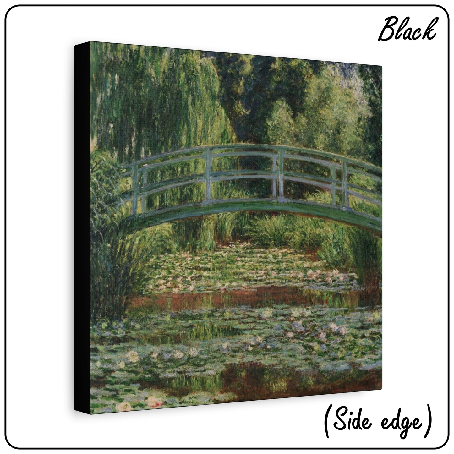 WATER LILIES AND JAPANESE BRIDGE by Claude Monet