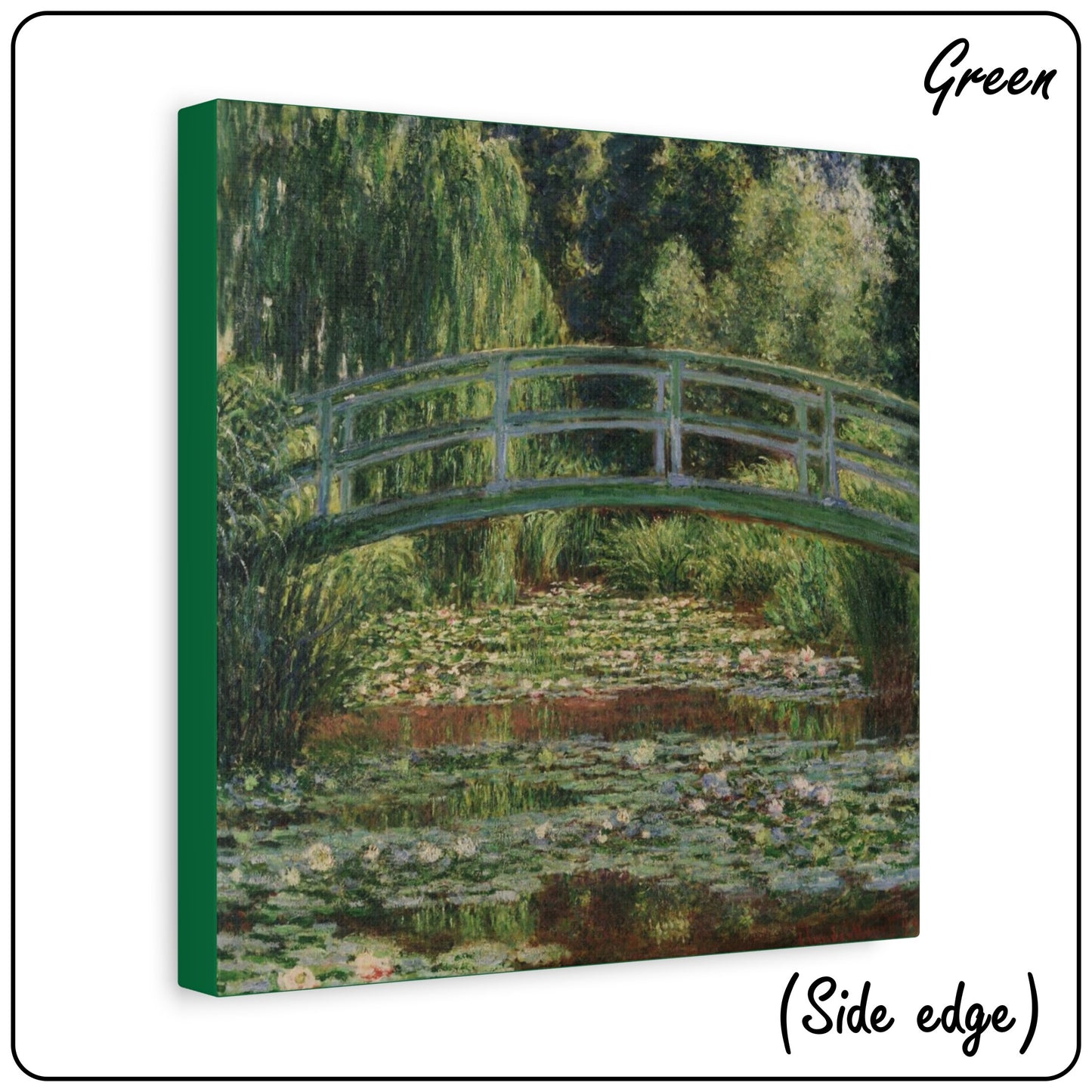 WATER LILIES AND JAPANESE BRIDGE by Claude Monet