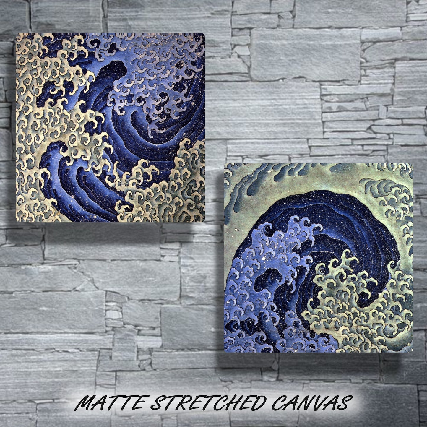 MASCULINE & MASCULINE WAVE by Katsushika Hokusai