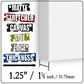 STYLE 1 - MATTE STRETCHED CANVAS   1.25" (31.75mm) THICK (PRODUCT SAMPLE)