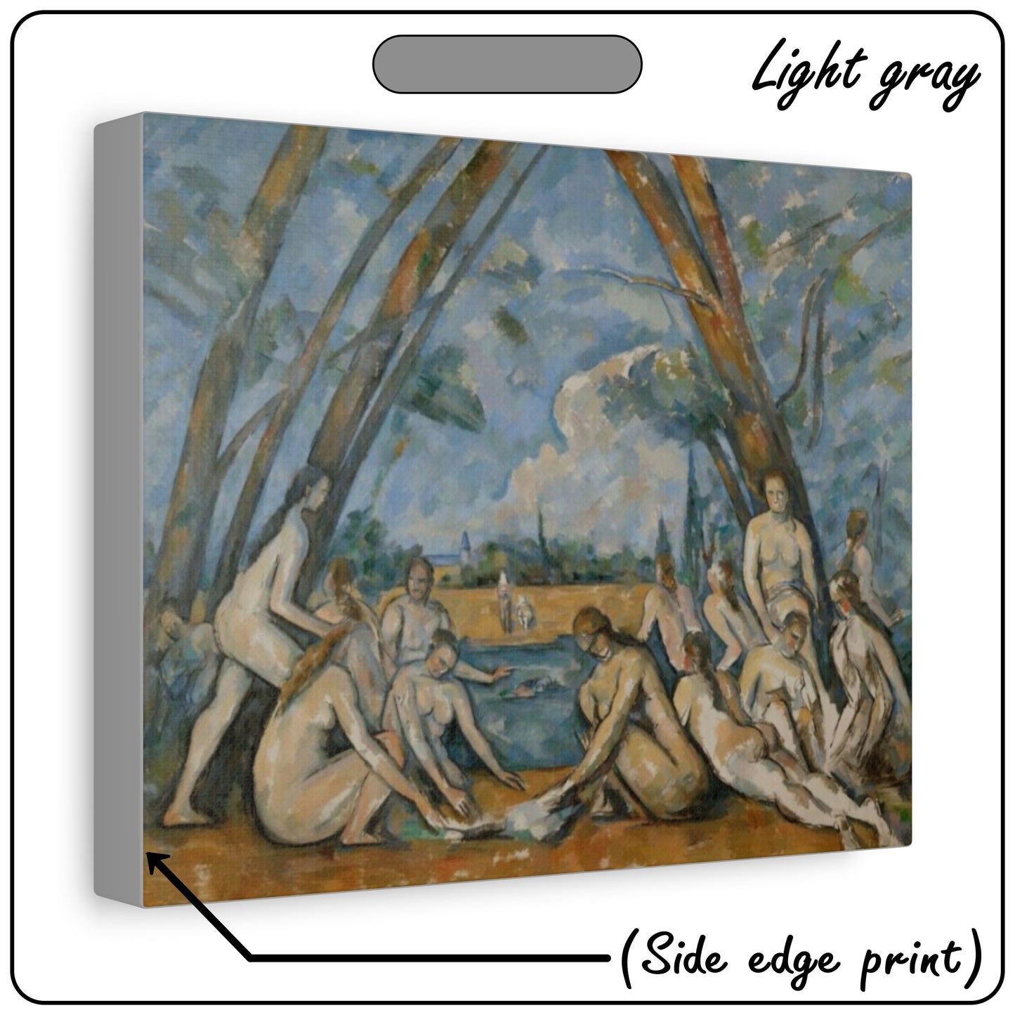 THE LARGE BATHERS by Paul Cezanne