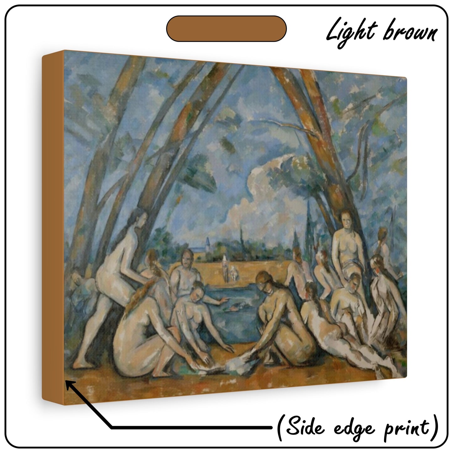 THE LARGE BATHERS by Paul Cezanne