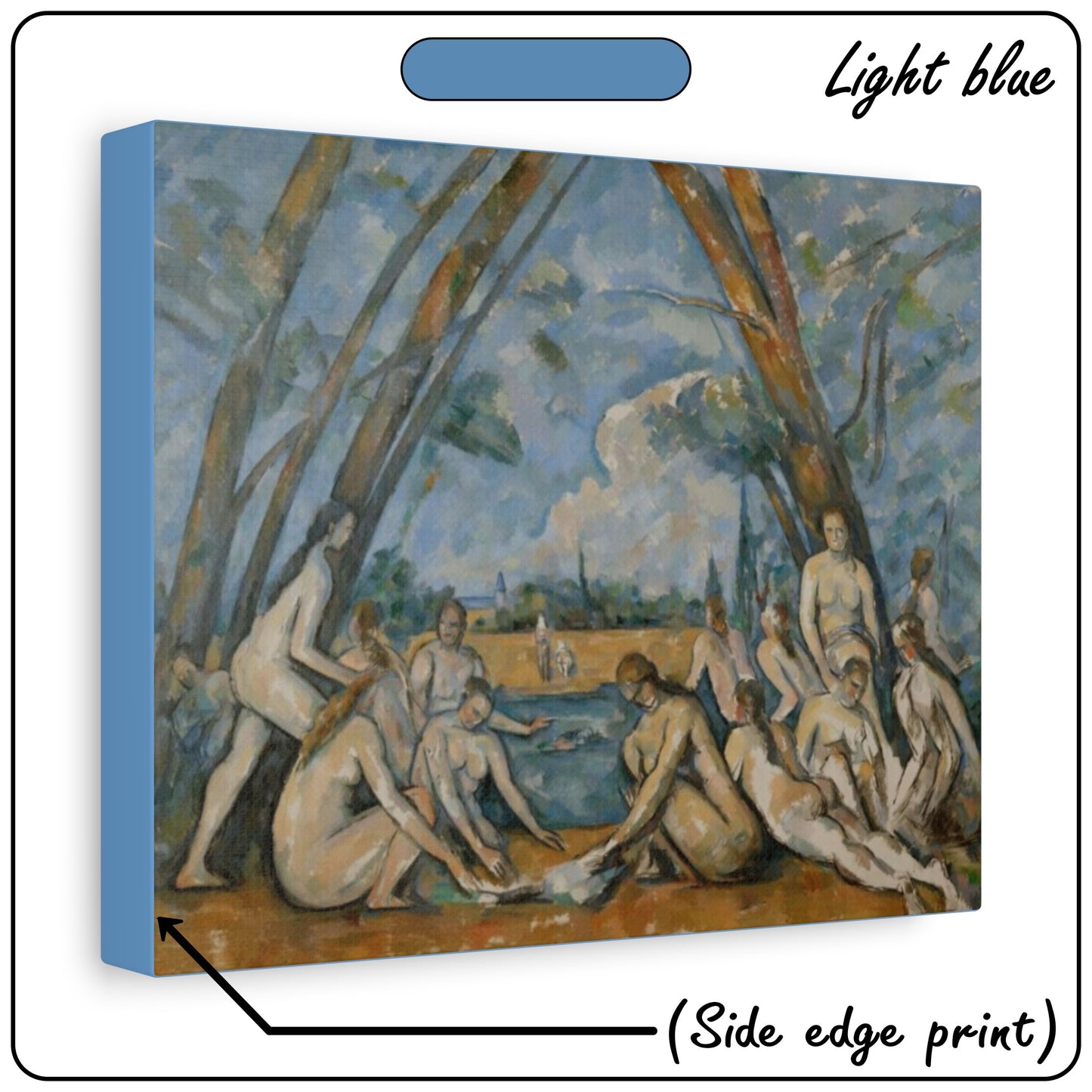 THE LARGE BATHERS by Paul Cezanne