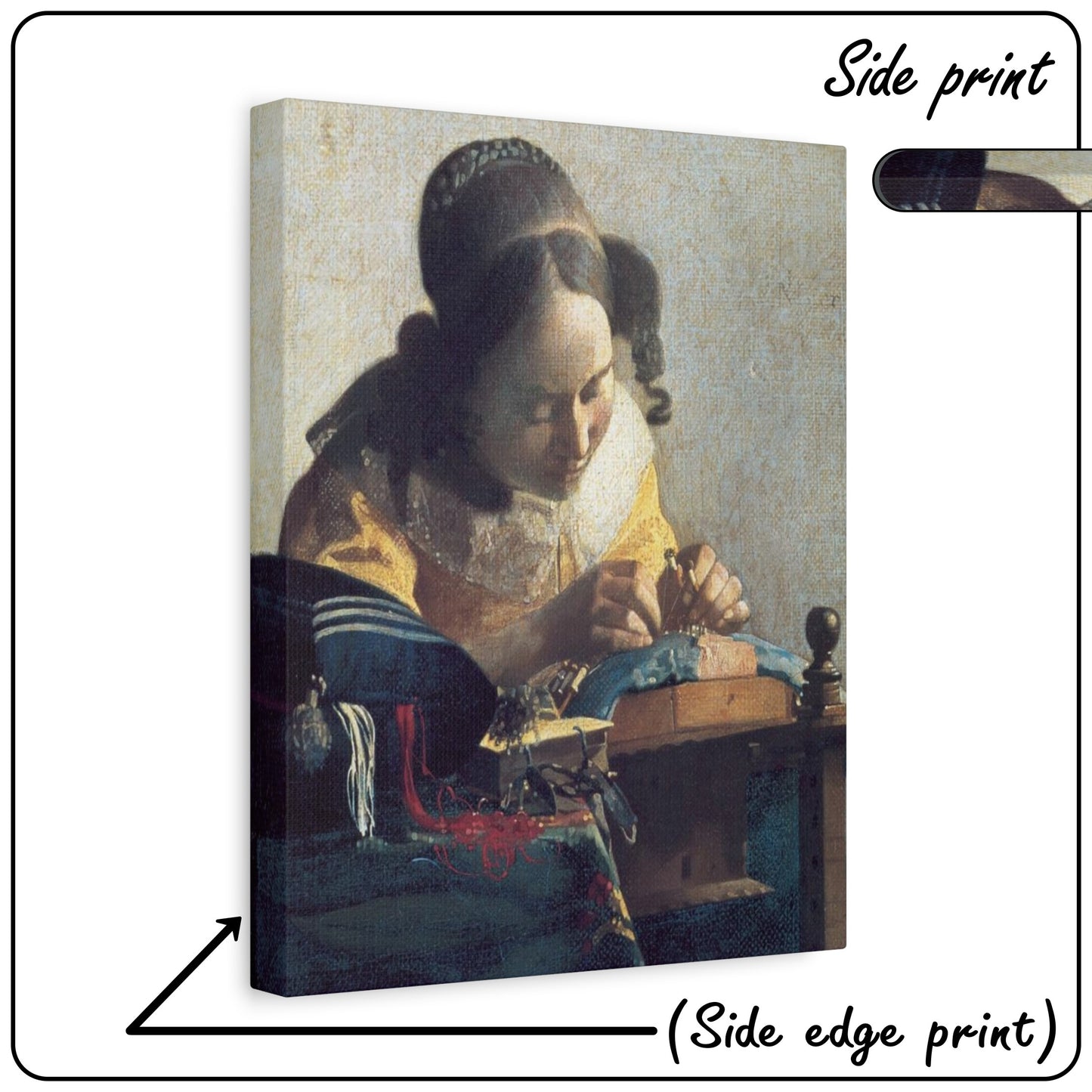 THE LACEMAKER by Johannes Vermeer