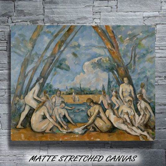 THE LARGE BATHERS by Paul Cezanne