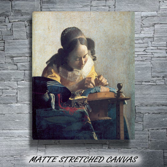 THE LACEMAKER by Johannes Vermeer